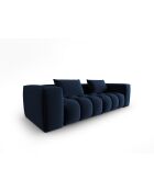 Canapé modulaire velours Verona 3 places bleu roi - 230x85x70 cm