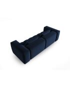 Canapé modulaire velours Verona 3 places bleu roi - 230x85x70 cm