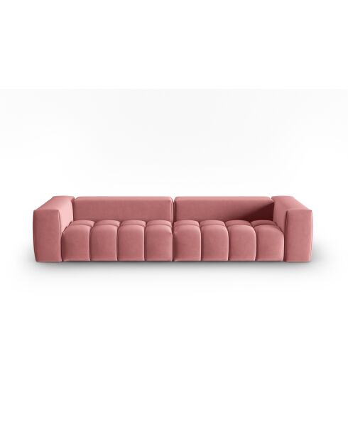 Verona 5-zits modulaire bank van flamingofluweel - 290x85x70 cm