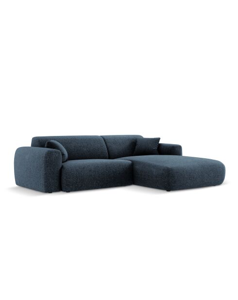 Nolio 4-zits hoekbank koningsblauw rechts - 235x170x72 cm