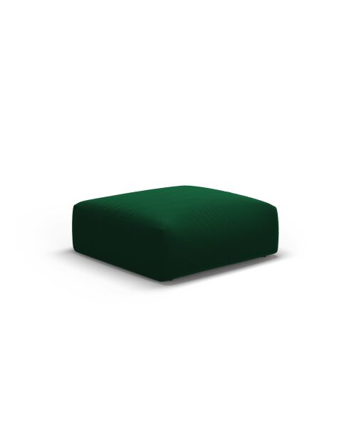 Matera fluwelen zitzak 1-zitsfles groen - 100x80x36 cm