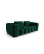 Canapé modulaire velours Verona 3 places vert bouteille - 200x85x70 cm