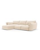 Matera 5-zits lichtbeige linkerhoekbank - 280x171x85 cm