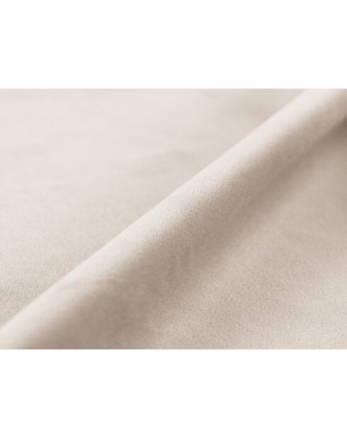 Chicago symmetrisches Ecksofa aus Samt für 4 Personen, hellbeige — 285 x 285 x 78 cm