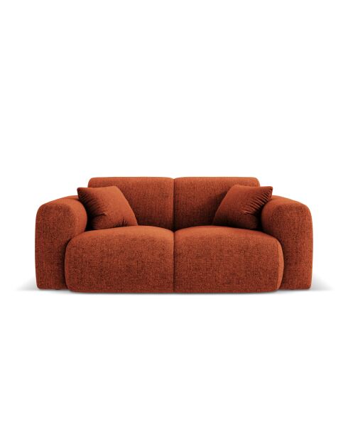 Canapé Nolio 2 places terracotta - 170x95x72 cm