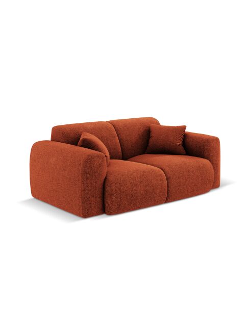 Canapé Nolio 2 places terracotta - 170x95x72 cm