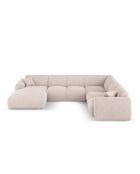 Beiges, offenes Panorama-Ecksofa von Nolio, 6-Sitzer, 342 x 252 x 72 cm