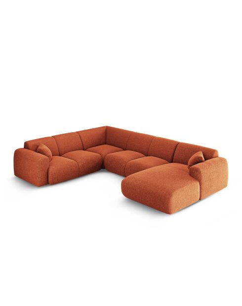 Nolio 6-Sitzer-Panorama-Ecksofa, links, offen, 342 x 252 x 72 cm