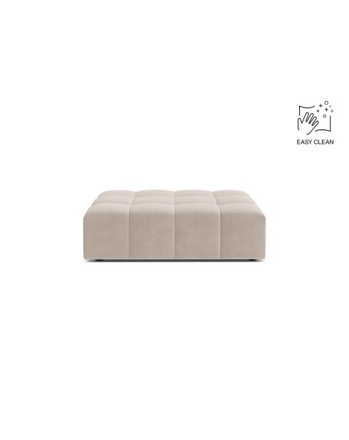 Sitzsack Chicago aus Samt, 1-Sitzer, hellbeige - 102x84x42 cm