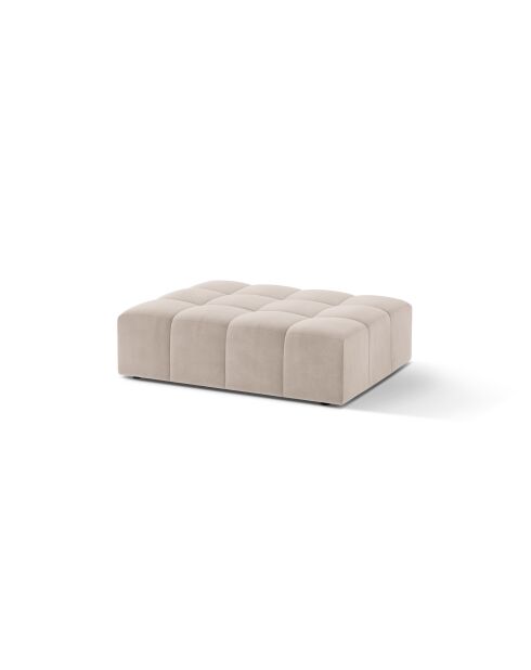 Sitzsack Chicago aus Samt, 1-Sitzer, hellbeige - 102x84x42 cm