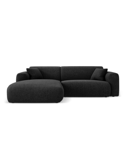 Nolio 4-Sitzer-Ecksofa, schwarz, links, 235 x 170 x 72 cm
