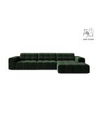 Chicago 4-Sitzer-Ecksofa aus Samt, rechts, flaschengrün — 294 x 167 x 78 cm