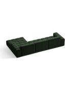Chicago 4-Sitzer-Ecksofa aus Samt, rechts, flaschengrün — 294 x 167 x 78 cm