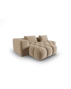 Verona 3-zits modulaire fluwelen linkerhoekbank the sand - 205x145x70 cm