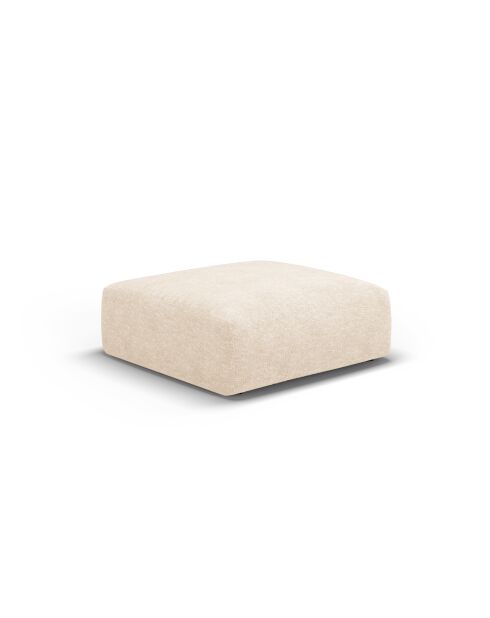 Hellbeiger 1-Sitzer-Hocker Matera - 100x80x36 cm