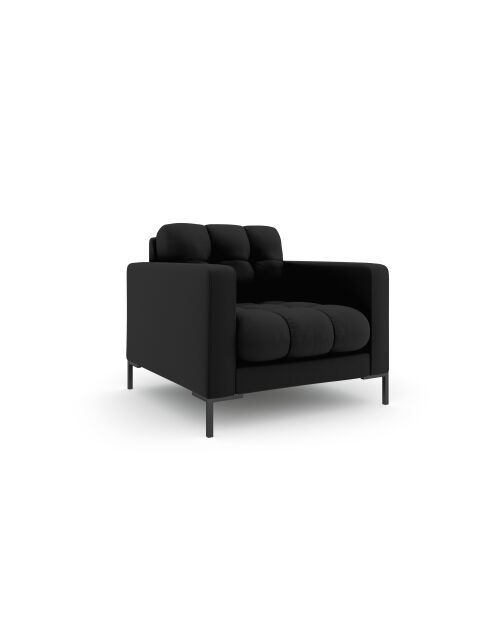 Schwarzer 1-Sitzer-Sessel Bali - 87x96x75 cm