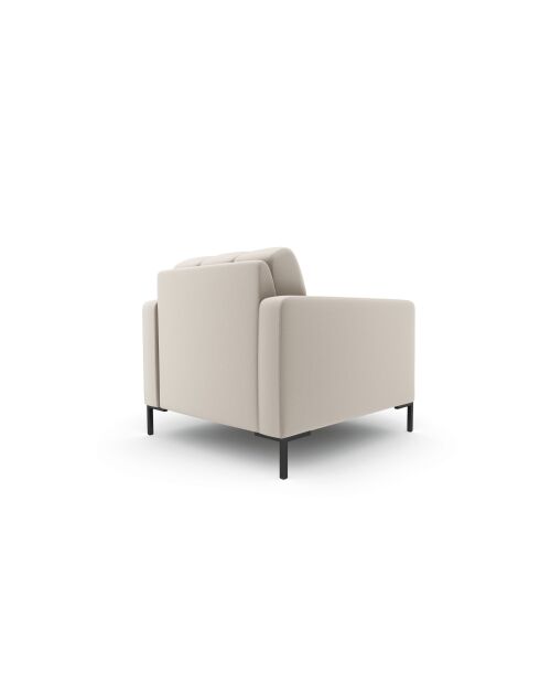 Beiger 1-Sitzer-Sessel Bali - 87x96x75 cm