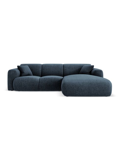 Nolio 4-zits hoekbank koningsblauw rechts - 260x170x72 cm