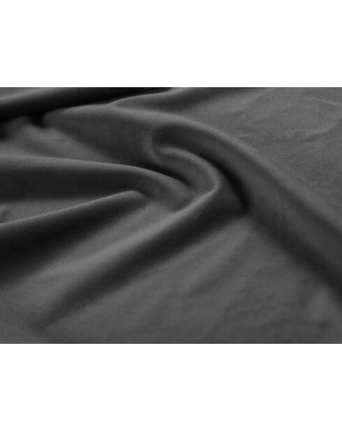 Canapé velours Matera 2 places gris foncé - 180x110x85 cm