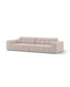 Chicago 4-Sitzer-Sofa aus Samt hellbeige - 252x102x78 cm