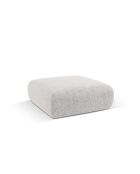 Nolio 2-Sitzer hellgrauer Hocker - 100x100x36 cm