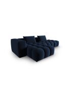 Modulares Ecksofa Verona aus Samt für 4 Personen, links, königsblau — 265 x 145 x 70 cm