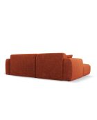 Divano angolare destro in terracotta Nolio 4 posti - 235x170x72 cm