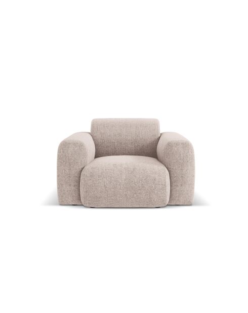 Nolio 1-zits beige fauteuil - 105x95x72 cm