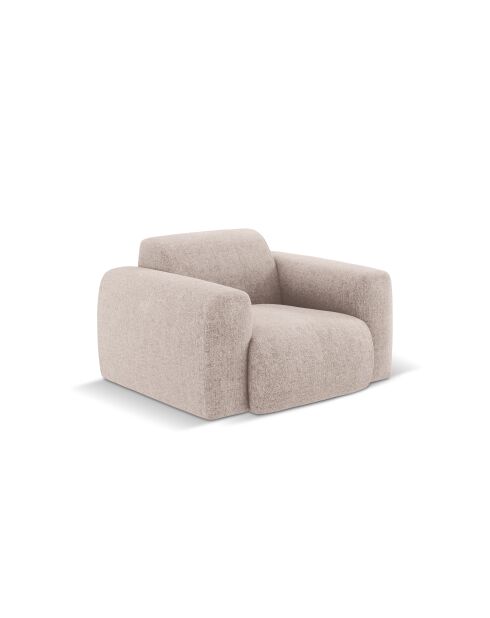 Nolio 1-zits beige fauteuil - 105x95x72 cm