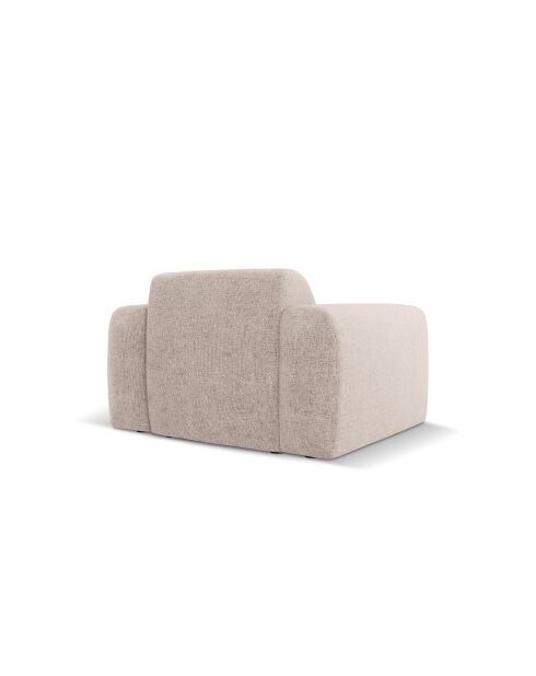 Nolio 1-zits beige fauteuil - 105x95x72 cm