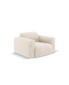 Nolio 1-zits lichtbeige fauteuil - 105x95x72 cm