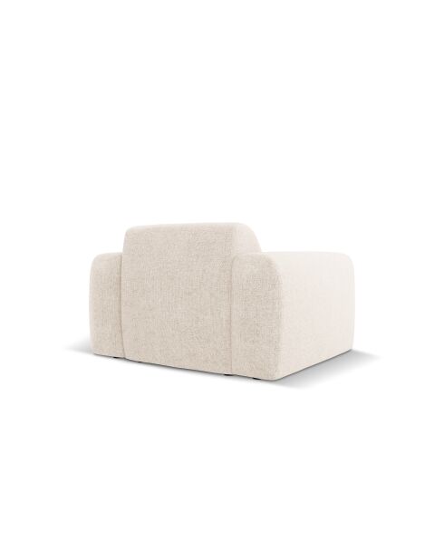 Nolio 1-zits lichtbeige fauteuil - 105x95x72 cm