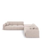 Divano angolare destro beige Nolio 4 posti - 315x250x72 cm