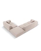 Divano angolare destro beige Nolio 4 posti - 315x250x72 cm