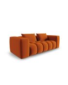 Canapé modulaire velours Verona 3 places terracotta - 200x85x70 cm