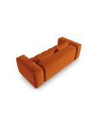 Canapé modulaire velours Verona 3 places terracotta - 200x85x70 cm