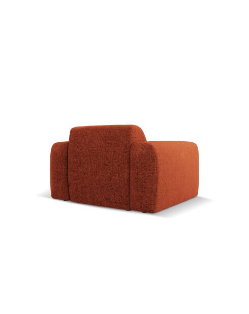 Nolio 1-zits fauteuil in terracotta - 105x95x72 cm