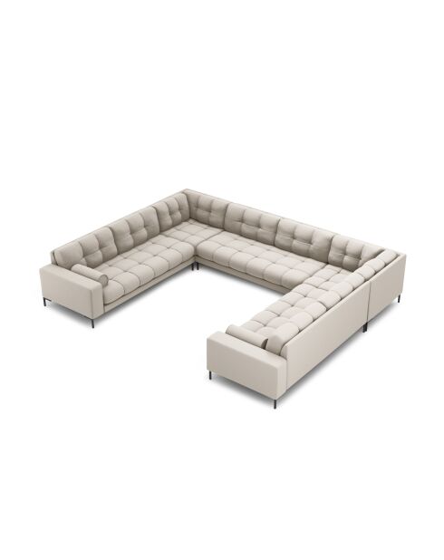 Bali 9-zits beige panoramabank - 327x256x75 cm