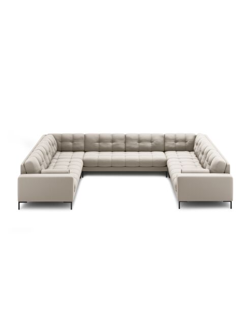 Bali 9-zits beige panoramabank - 327x256x75 cm