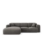 Divano angolare sinistro grigio a 4 posti Nolio - 260x170x72 cm