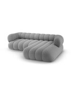 Divano angolare destro Koge 5 posti grigio chiaro - 270x165x70 cm