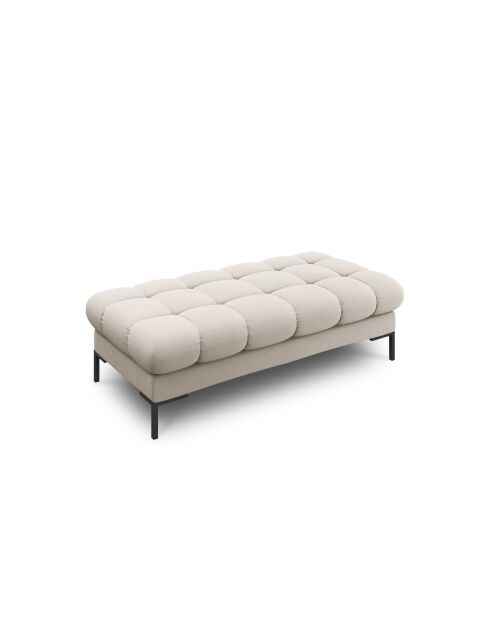 Banco Bali de 2 plazas beige - 133x62x40 cm