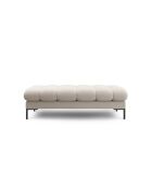 Banco Bali de 2 plazas beige - 133x62x40 cm
