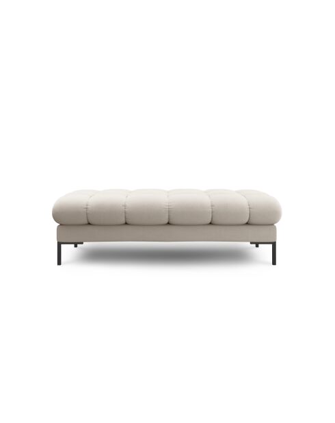 Banco Bali de 2 plazas beige - 133x62x40 cm