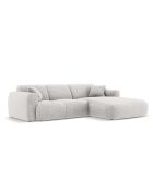 Nolio 4-Sitzer hellgraues rechtes Ecksofa - 260x170x72 cm