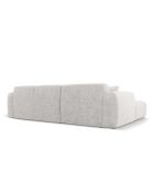 Nolio 4-Sitzer hellgraues rechtes Ecksofa - 260x170x72 cm