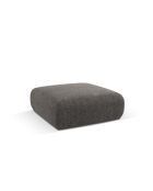 Pouf Nolio 2 places gris - 100x100x36 cm