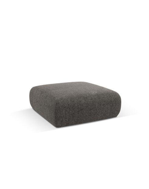 Pouf Nolio 2 places gris - 100x100x36 cm