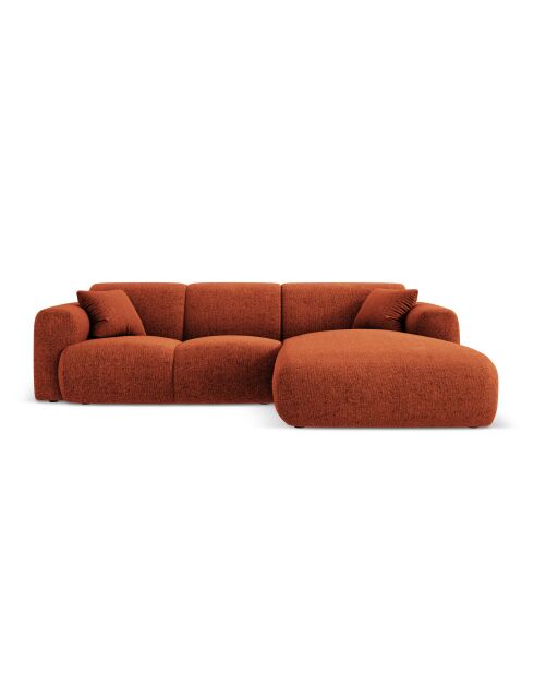 Nolio Ecksofa für 4 Personen, Terrakotta, rechts, 260 x 170 x 72 cm