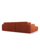 Divano angolare destro in terracotta Nolio 4 posti - 260x170x72 cm